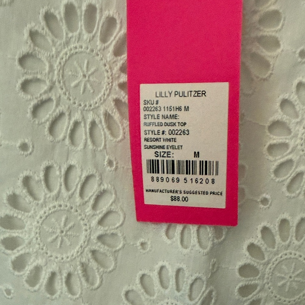 Lilly Pulitzer NWT White Eyelet Camisole - Picture 5 of 5